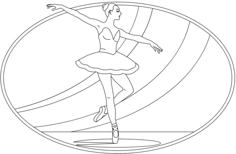 Ballet From Professions Coloring Page